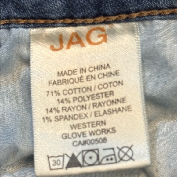 Jag Jeans Mid Rise Straight Leg Stretchy Denim Womens Size 4 - Picture 11 of 11
